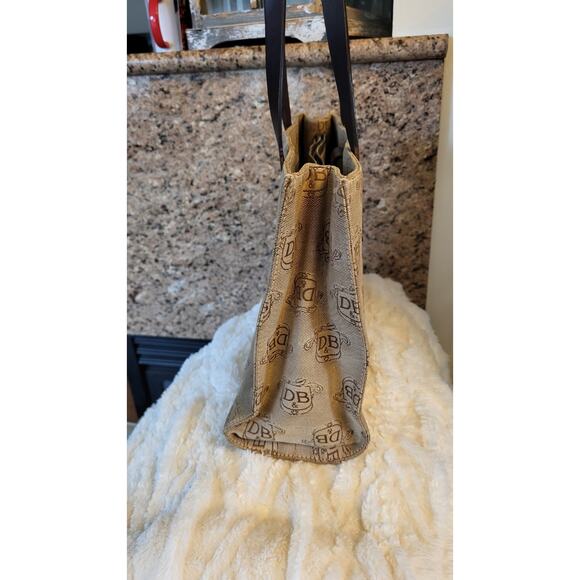 Dooney & Bourke Women's Large Tote Bag Monogram Tan Brown Vintage - Picture 16 of 16